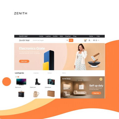 Zenith Mall Modern Ecommerce Website Design