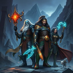 Create an image featuring four legendary humans