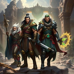 Create an image featuring four legendary humans