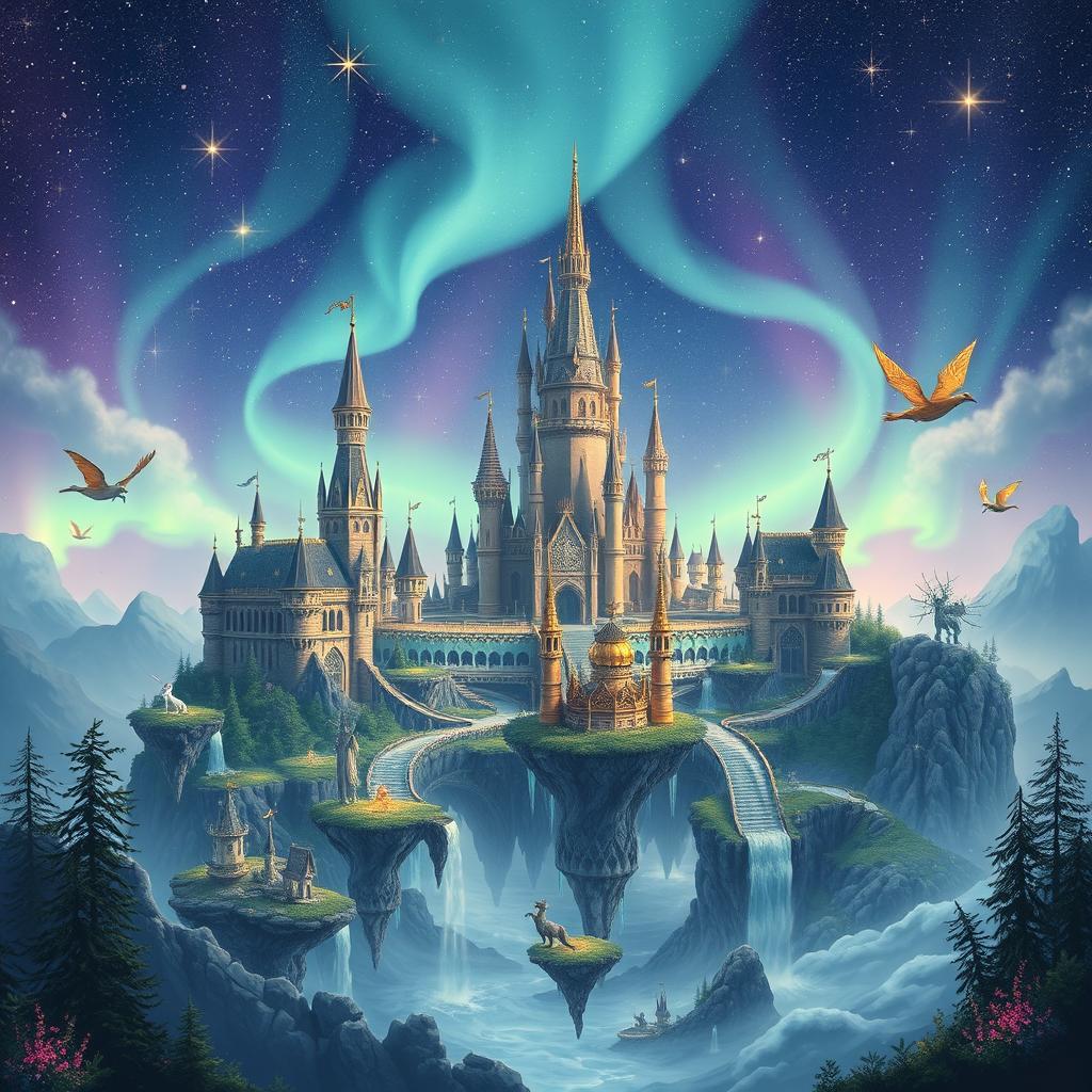 Create an image of a magical kingdom