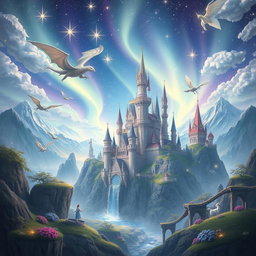 Create an image of a magical kingdom