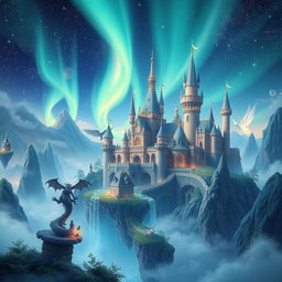 Create an image of a magical kingdom