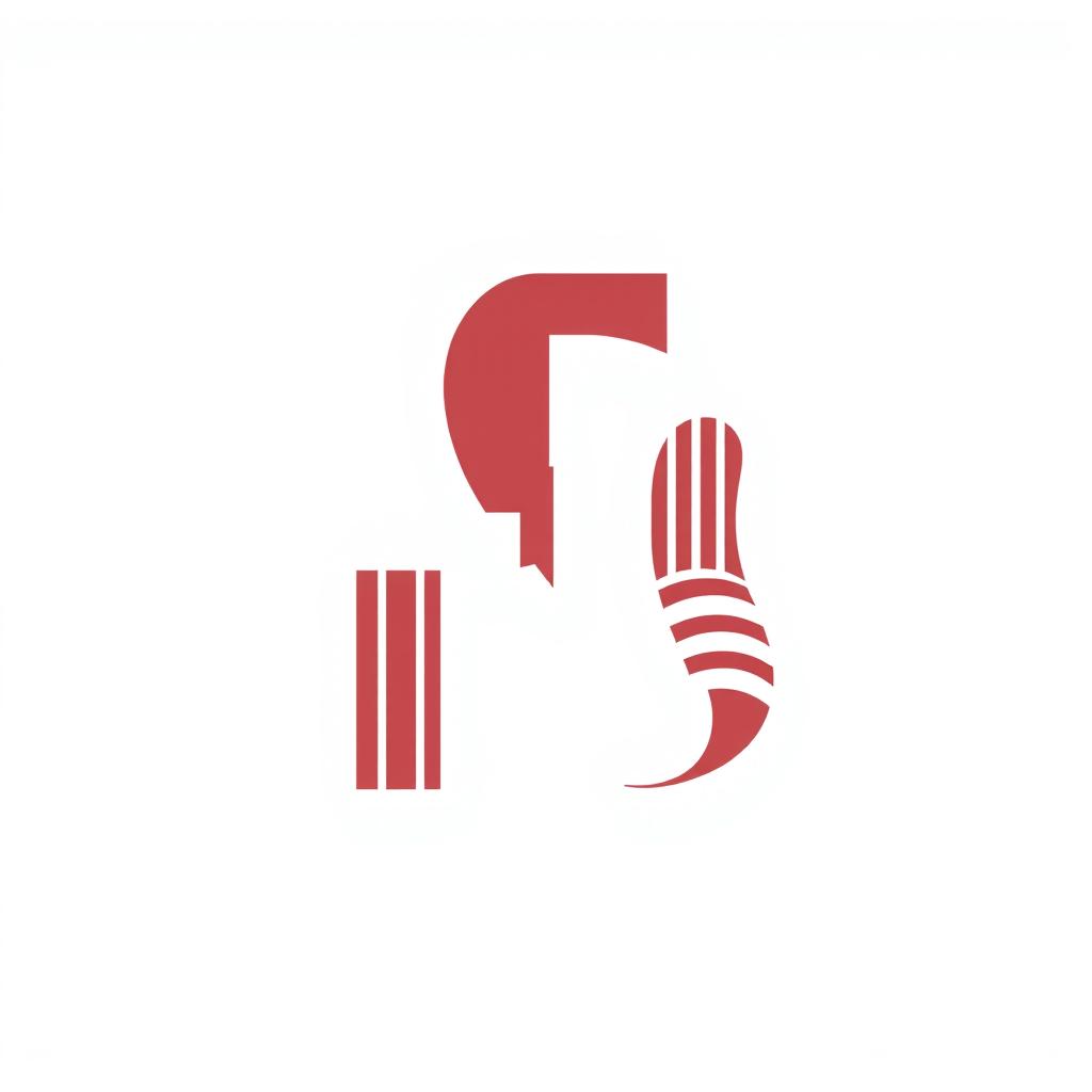 Create a logo featuring the letters 'FS' with stylized text and decorative stripes or bands incorporated into the design