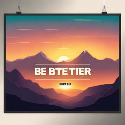 A motivational poster with the phrase 'Be Better' prominently displayed