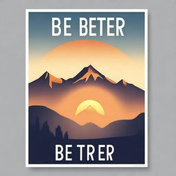 A motivational poster with the phrase 'Be Better' prominently displayed