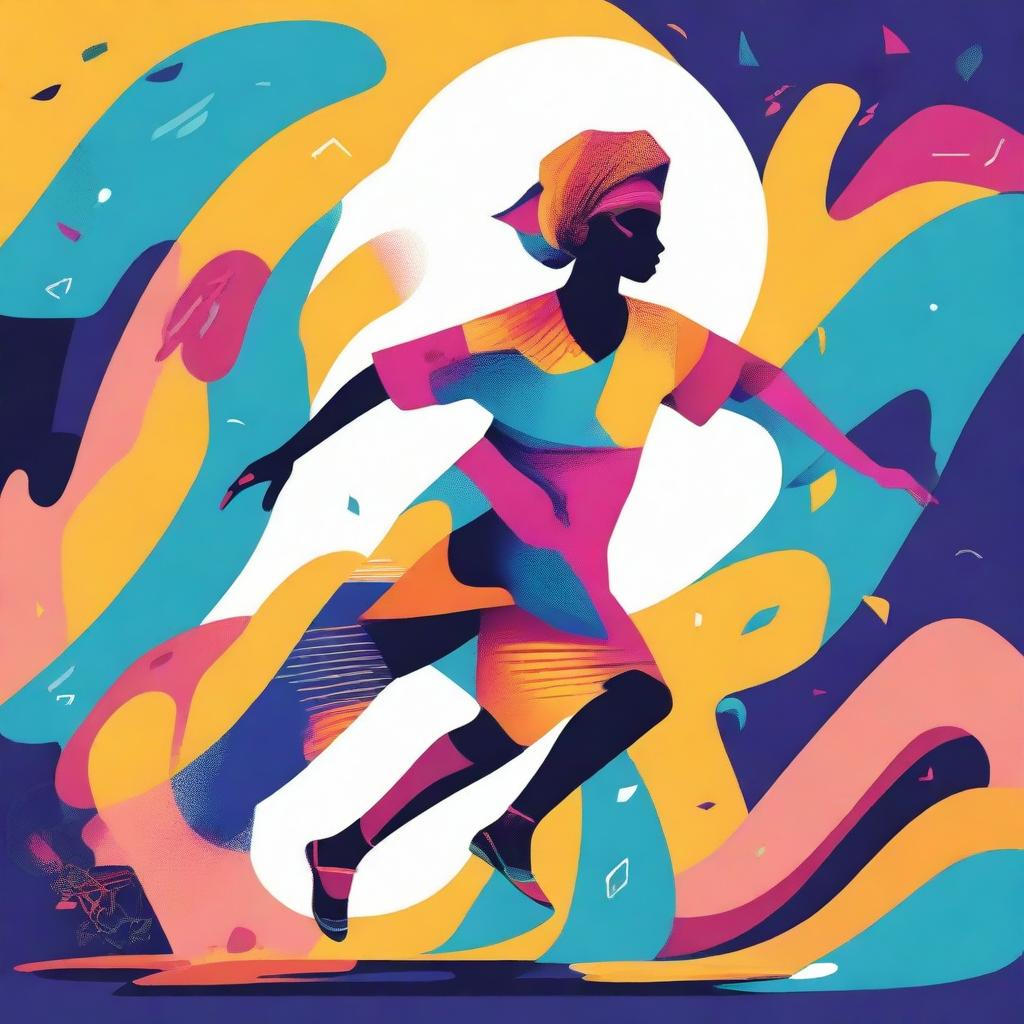 A fun and quirky illustration capturing the essence of the 'Skibidi' dance trend