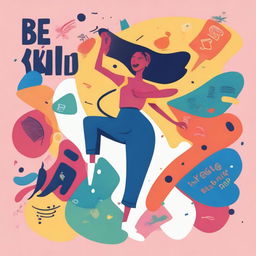 A lively and energetic illustration featuring the quote 'Be Skibidi