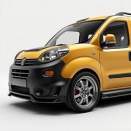 A Fiat Doblo that has been tuned and modified with a V8 engine swap