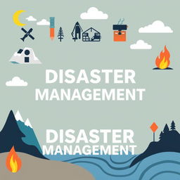 Create a front cover for a project about disaster management