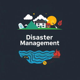 Create a front cover for a project about disaster management