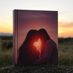 Uma capa de livro com a imagem de dois jovens no pôr do sol