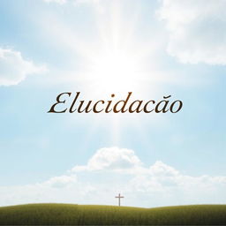 A book cover design for an evangelical book titled 'Elucidação'