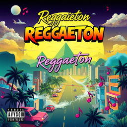 Create an album cover for a reggaeton artist