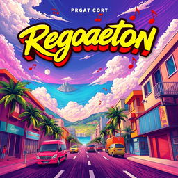 Create an album cover for a reggaeton song