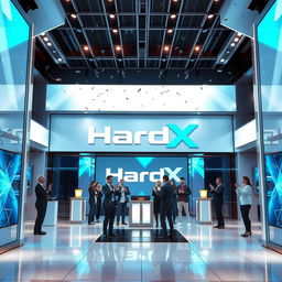 Create an image featuring a welcoming scene for the new version of HardX