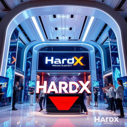 Create an image featuring a welcoming scene for the new version of HardX