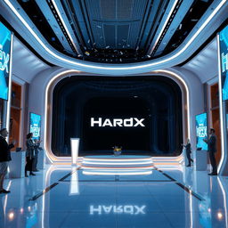 Create an image featuring a welcoming scene for the new version of HardX