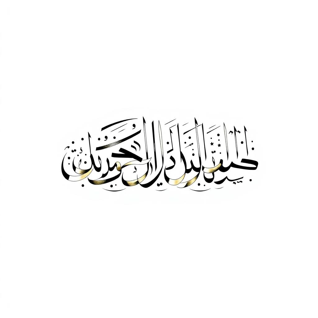 A beautifully designed Arabic calligraphy artwork displaying the phrase 'نهاية مكتوبة' (Written End)