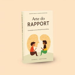 A book cover design for 'A Arte do Rapport: Conectando-se com os Outros de Forma Autêntica'