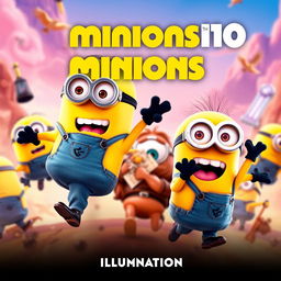 Create a movie poster for 'Minions 10' by Illumination