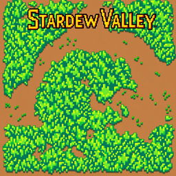 Create an image of grass in the style of Stardew Valley