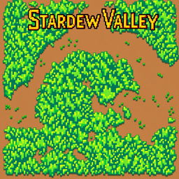 Create an image of grass in the style of Stardew Valley