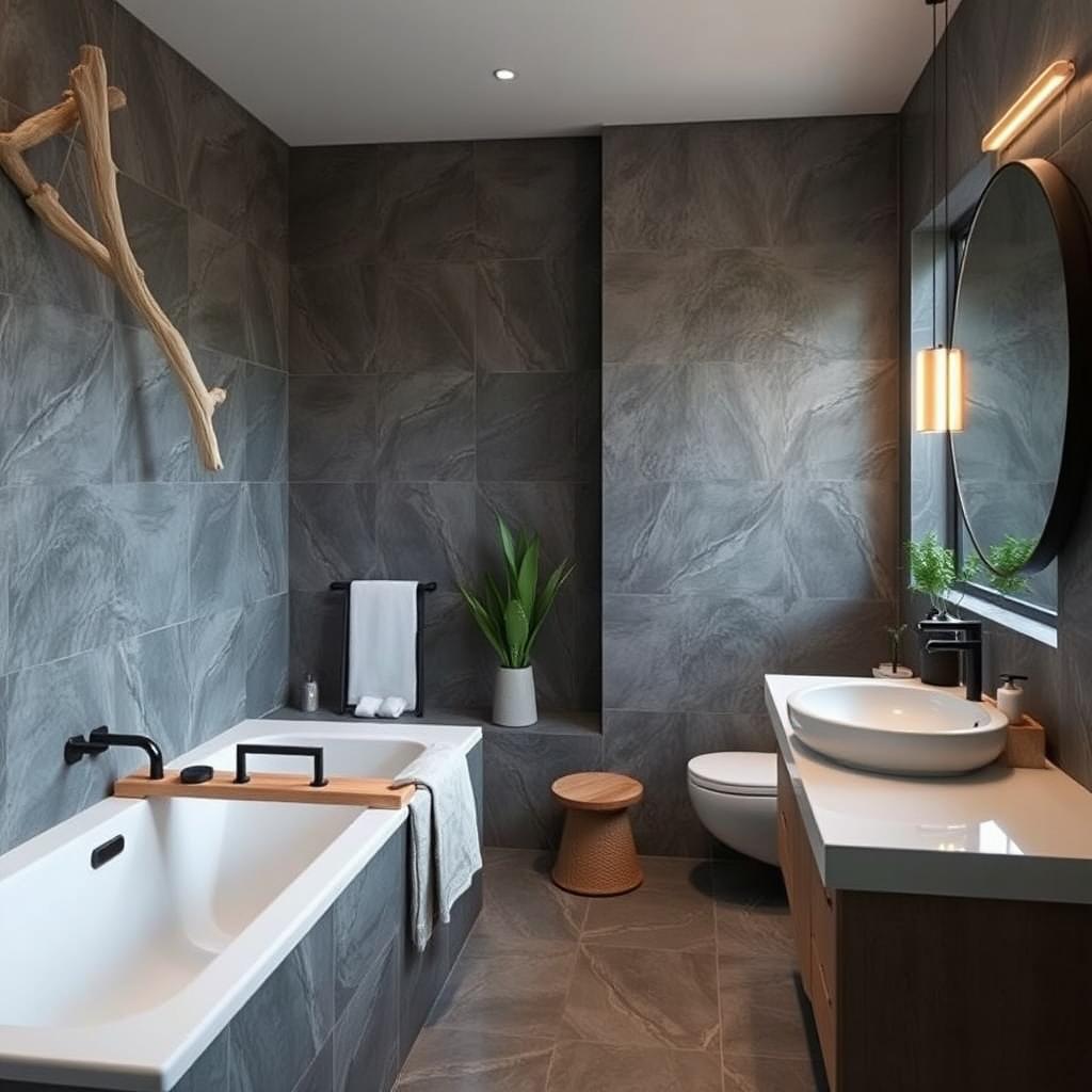 Ideas para decorar un baño utilizando la segunda imagen como inspiración