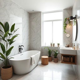 Ideas para decorar un baño utilizando la segunda imagen como inspiración