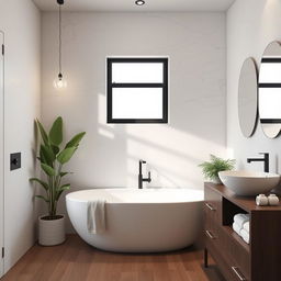 Ideas para decorar un baño utilizando la segunda imagen como inspiración