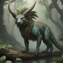 A Xupacu, an exotic, mythical creature from folklore, residing in its natural, fantasy ecosystem.