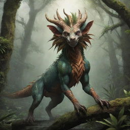 A Xupacu, an exotic, mythical creature from folklore, residing in its natural, fantasy ecosystem.