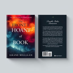 Create a front and back cover for a book