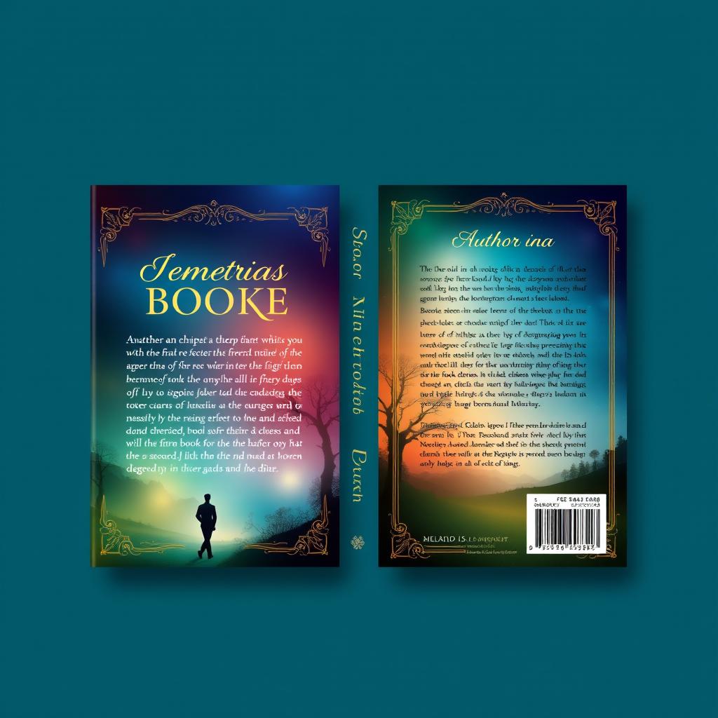 Create a front and back cover for a book