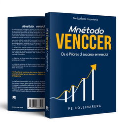 Create a book cover with the title 'Método VENCER - Os 6 pilares do sucesso empresarial'