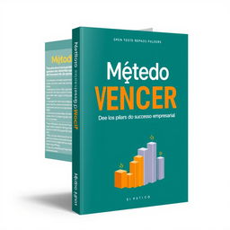 Design a book cover with the title 'Método VENCER - Os 6 pilares do sucesso empresarial'