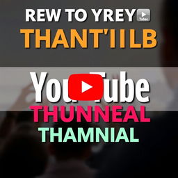 Create a vibrant and eye-catching YouTube thumbnail