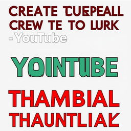 Create a vibrant and eye-catching YouTube thumbnail