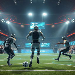 A futuristic football game set in the Olympics of 2090