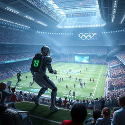 A futuristic football game set in the Olympics of 2090