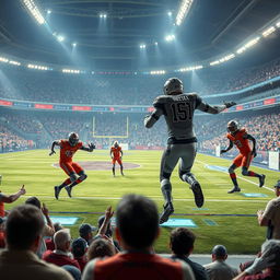 A futuristic football game set in the Olympics of 2090