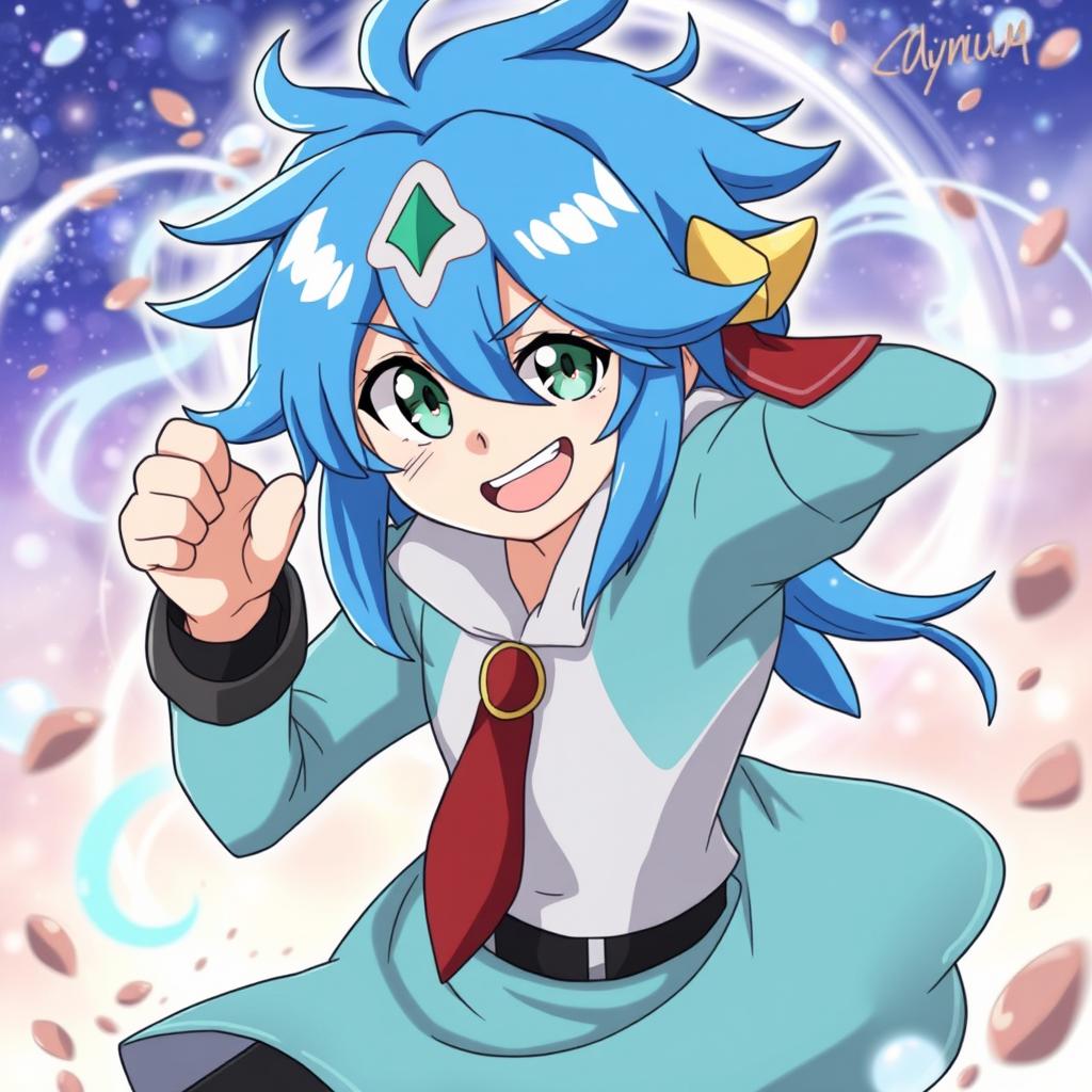 A detailed illustration of Rimuru Tempest, the main character from the anime 'That Time I Got Reincarnated as a Slime'