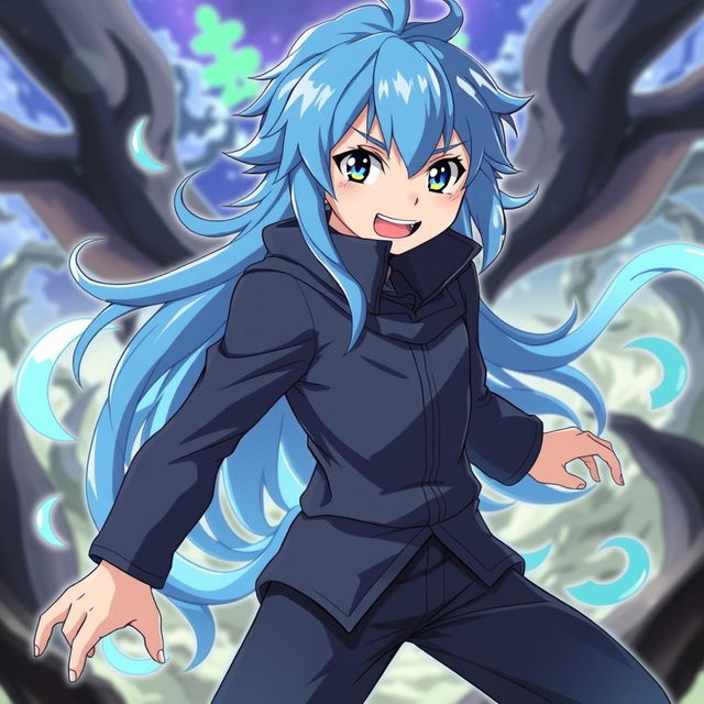 A detailed illustration of Rimuru Tempest, the main character from the anime 'That Time I Got Reincarnated as a Slime'