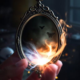 A magical pocket mirror that controls light and darkness