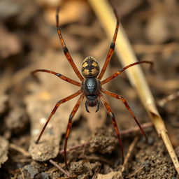 A highly detailed image of a Loxosceles spider, commonly known as a brown recluse