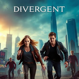 A dynamic and action-packed scene inspired by the Divergent movie