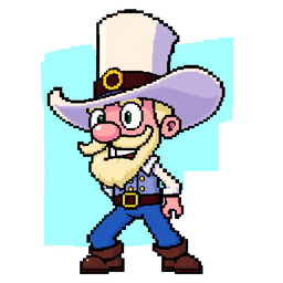 Create an image of Doug Dimmadome, the iconic character from The Fairly OddParents, in a pixel art style