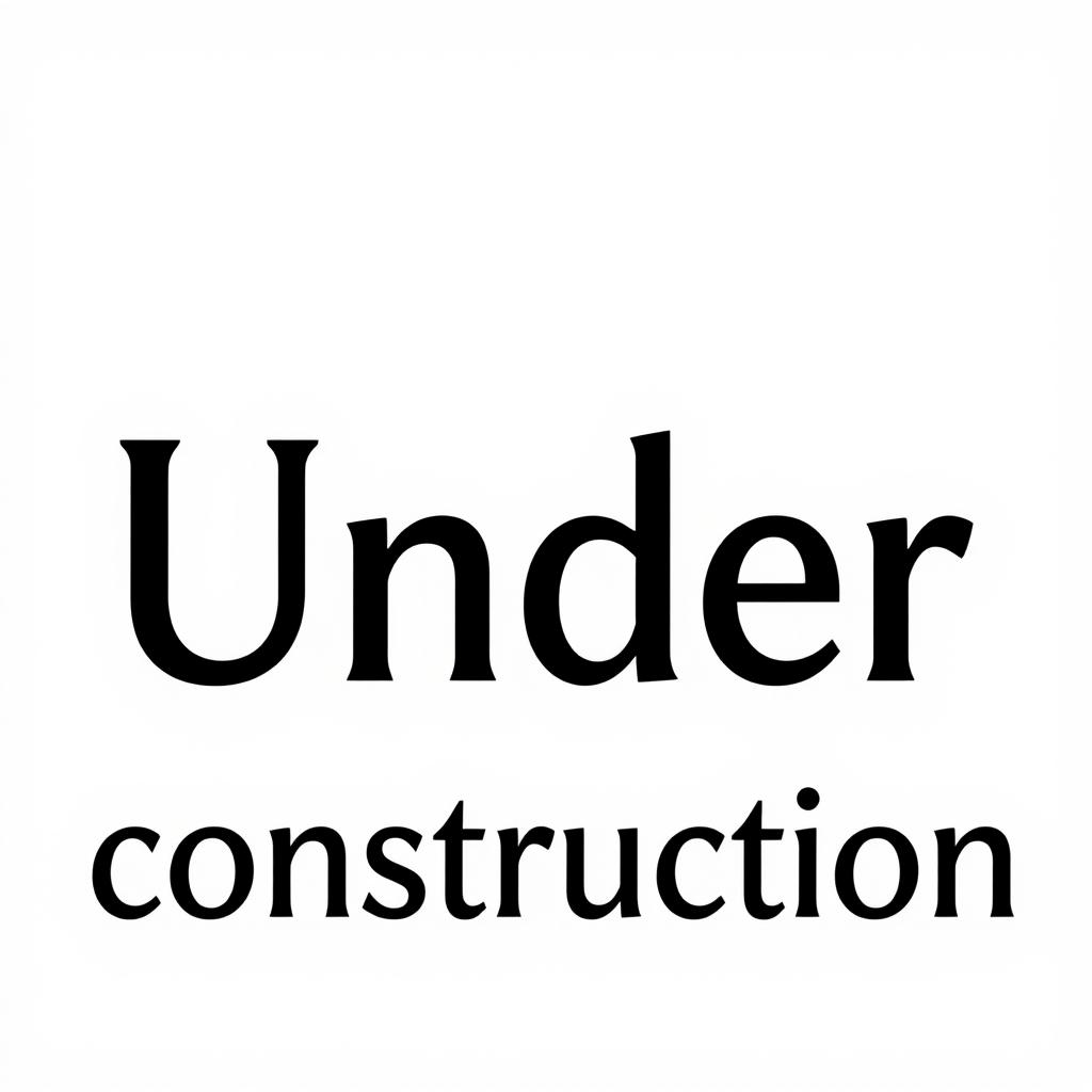 A white background with the text 'Under construction' in black, with HTML code in the background