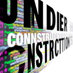 A white background with the text 'Under Construction' in bold black font