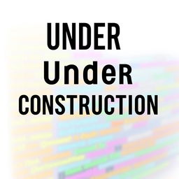 A white background with the text 'Under Construction' in bold black font