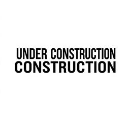 A white background with the text 'Under Construction' in bold black font